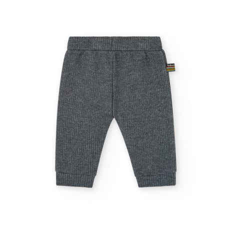 Set 2 piese baiat, pulover tricot verde cu pantalon gri, Boboli [5]