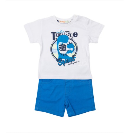Fete/Baieti 0-24 luni - Set 2 piese baiat, tricou maneca scurta cu pantalon scurt , Babybol