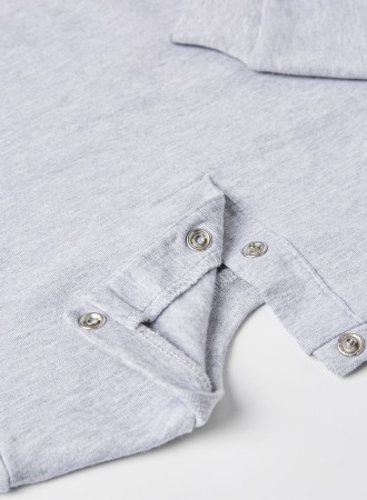 Set 2 piese , bluza si pantalon colant vatuit, gri, Babybol [2]