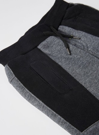 Set baieti, tricou maneca lunga cu pantalon vatuit gri, Boboli [3]