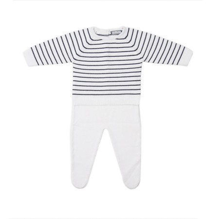 Baieti - Set bebe din bumbac tricotat Babybol Barcelona