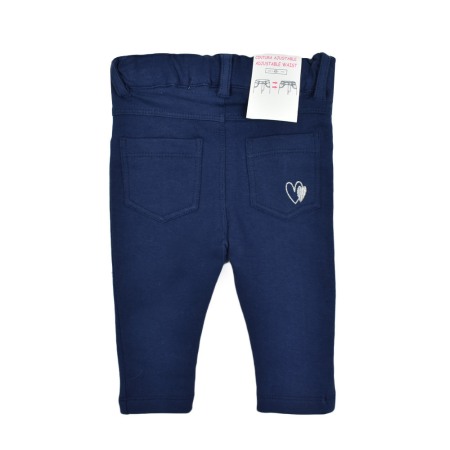 Set bebe fetita , tricou maneca scurta cu colant lung navy, Babybol [3]