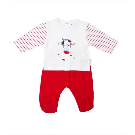 Baieti - Set bebe tricou+pantalonas Babybol rosu