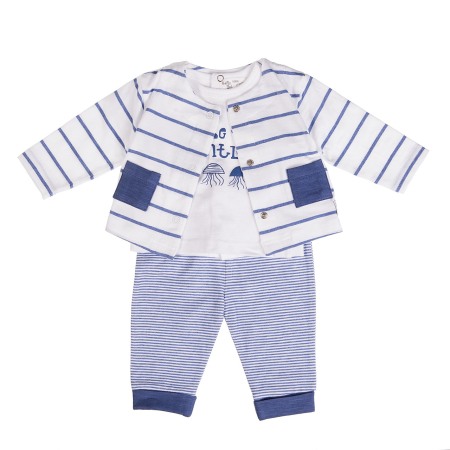 Fete/Baieti 0-24 luni - Set piese bebe , cardigan -tricou-pantalon, bumbac soft, Babybol