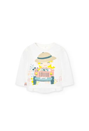 Set piese fetita, bluza maneca lunga+colant cu volane, brand Boboli [2]