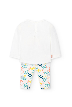 Set piese fetita, bluza maneca lunga+colant cu volane, brand Boboli [1]