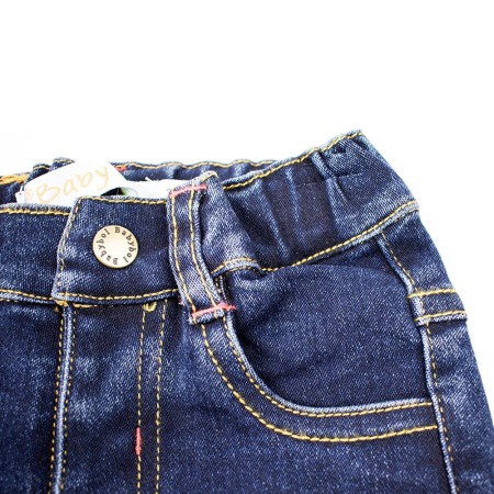 Set tricou bumbac si pantalon jeans, baiat, Babybol Barcelona [4]