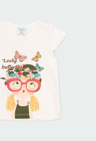 Set vara fetite, tricou maneca cu pantalon scurt,bumbac, Boboli [4]