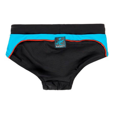 Slip baie baiat, dungi turcoaz, lycra extralife, gri,Boboli [1]