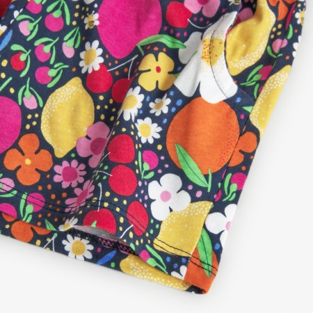 Sort fete 4-16 ani, bumbac better cotton, imprimeu fructe si flori, multicolor, Boboli [4]