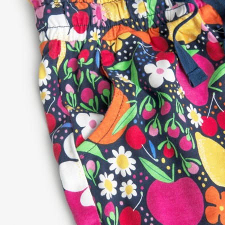 Sort fete 4-16 ani, bumbac better cotton, imprimeu fructe si flori, multicolor, Boboli [3]