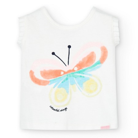 Fete/Baieti 2- 16 ani - Top fetite cu bretele, imprimeu fluture, Boboli