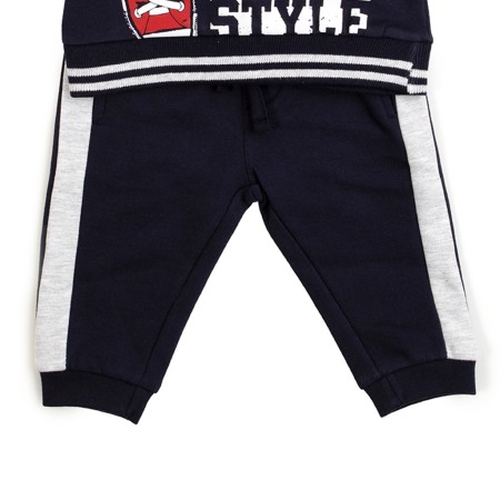 Trening 2 piese baiat, print grafic, navy, Babybol [2]