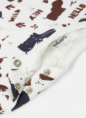 Trening 3 piese baiat, bumbac, navy cu dungi maro, Babybol [2]