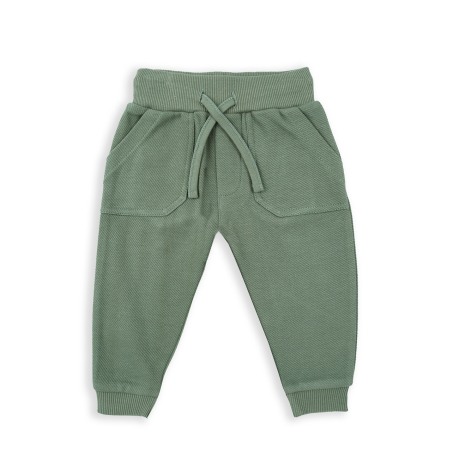 Trening baieti bumbac, bluza cu pantaloni lungi, kaki, Babybol [1]