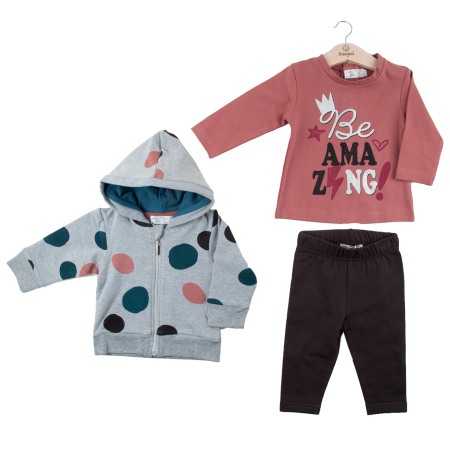 Fete - Trening bumbac 3 piese fete, vatuit, Babybol