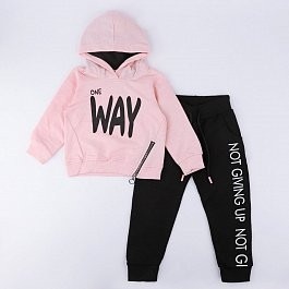 Fete/Baieti 2- 16 ani - Trening fete 2 piese roz/negru