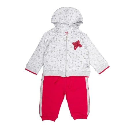 Trening 2/3 piese primavara - Trening fete bumbac 2 piese , fucsia , Babybol