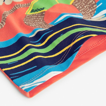 Tricou baiat maneca scurta, better cotton, portocaliu, Boboli [4]