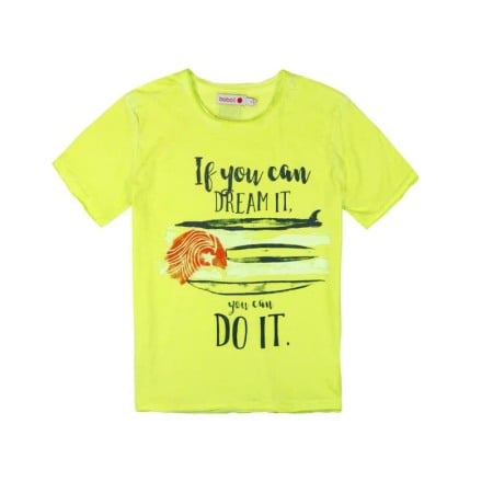 Fete/Baieti 2- 16 ani - Tricou baiat maneca scurta, verde lime, Boboli