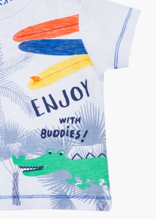 Tricou bebe baiat vara, imprimeu palmieri, LOSAN [2]