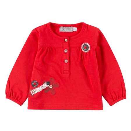 Fete/Baieti 0-24 luni - Tricou bebe fetita, orange, Boboli