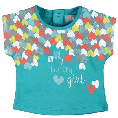 OUTLET ↗ 60% - Tricou Boboli cu inimioare 223063