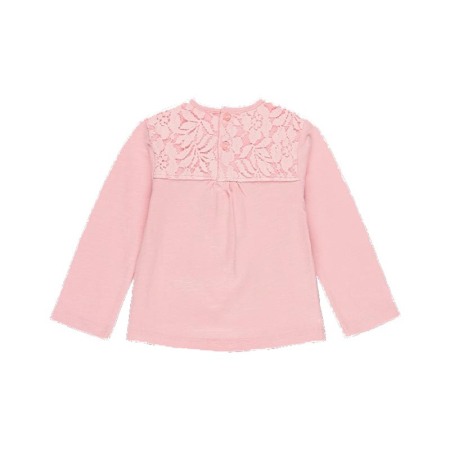 Tricou bumbac maneca lunga fetite, imprimeu umbrela,roz, Boboli [1]