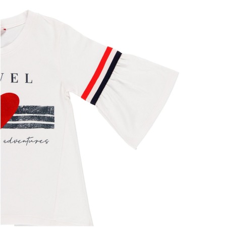 Tricou fete 7 - 16 ani cu maneca 3/4,Boboli [3]