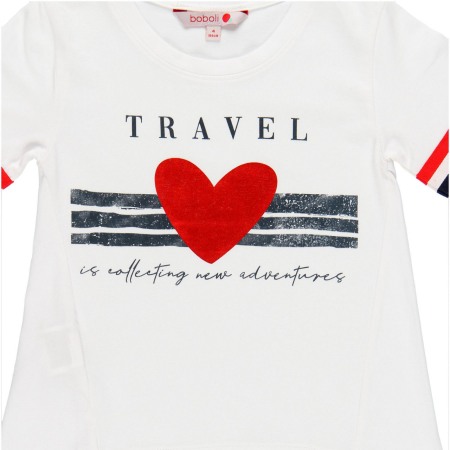 Tricou fete 7 - 16 ani cu maneca 3/4,Boboli [4]