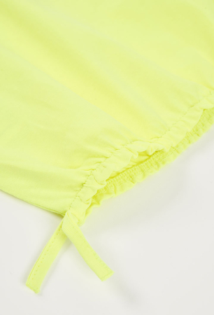 Tricou fete 8-14 ani, floaredin strasuri negre, culoare neon, brand Boboli [5]