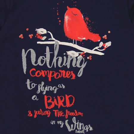 Tricou fete cu maneca lunga Boboli [3]