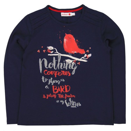 OUTLET ↗ 60% - Tricou fete cu maneca lunga Boboli