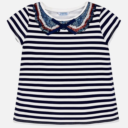 OUTLET ↗ 60% - Tricou fete maneca scurta Mayoral navy