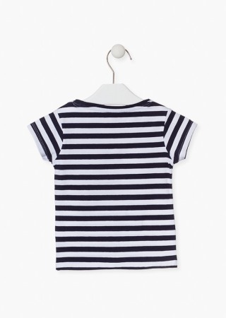 Tricou fete vara, gargarita paiete reversibila, dungi navy [1]
