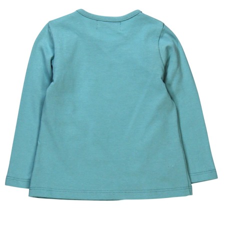 Tricou fetite 3-24 luni, turcoaz, imprimeu floral, Boboli [1]