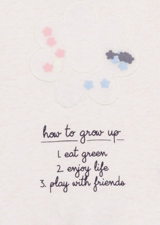 Tricou maneca lunga aplicatie florala 3D in interior [2]