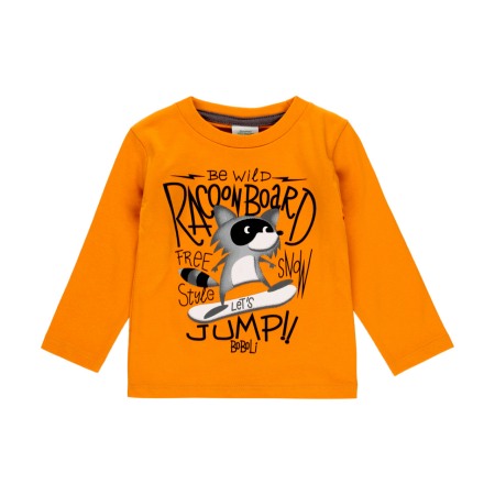 Tricouri maneca lunga - Tricou maneca lunga baiat, imprimeu raton, Boboli