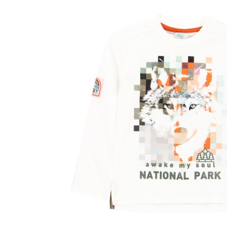 Tricou maneca lunga copii 4-16 ani, animal print, brand Boboli [2]