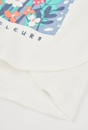 Tricou maneca lunga fete, bumbac better cotton, imprimeu floral, brand Boboli [3]