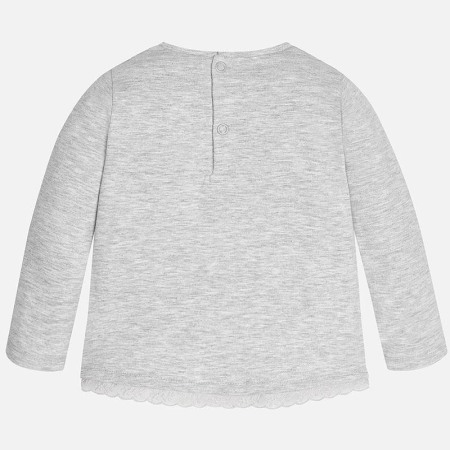 Tricou maneca lunga fetite 0-24 luni Mayoral gri [1]