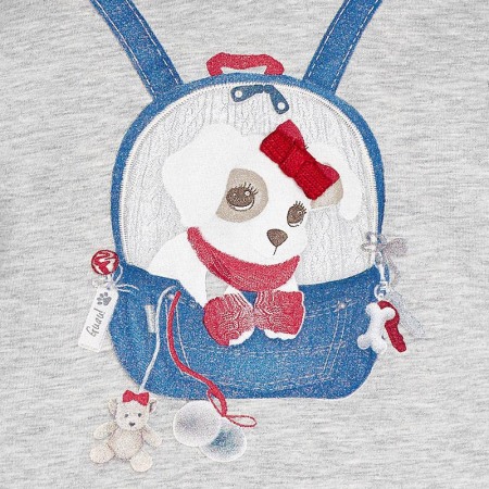 Tricou maneca lunga fetite 0-24 luni Mayoral gri [2]