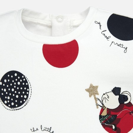 Tricou maneca lunga fetite , pring buline cu soricei, Mayoral [2]