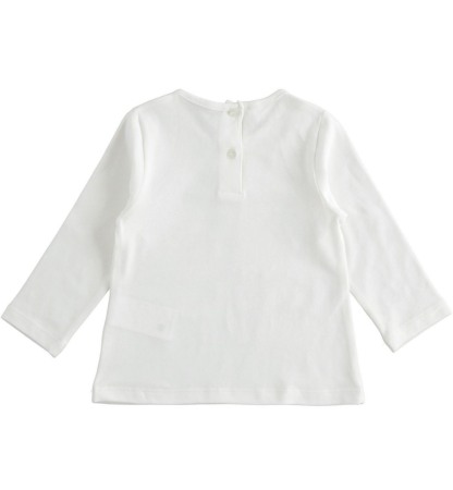 Tricou maneca lunga fetite, print gliterat, iDO [1]