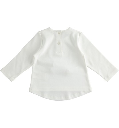 Tricou maneca lunga fetite, R camuflaj, flori grena, iDO [1]