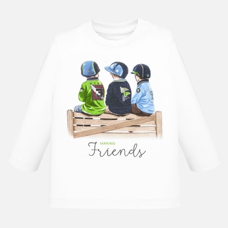 Fete/Baieti 0-24 luni - Tricou maneca lunga friends bebe baiat Mayoral