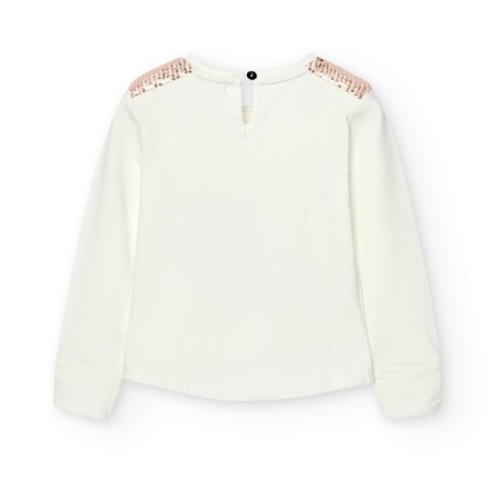 Tricou maneca lunga, gama CHIC, imprimeu cu aplicatii, Boboli [1]