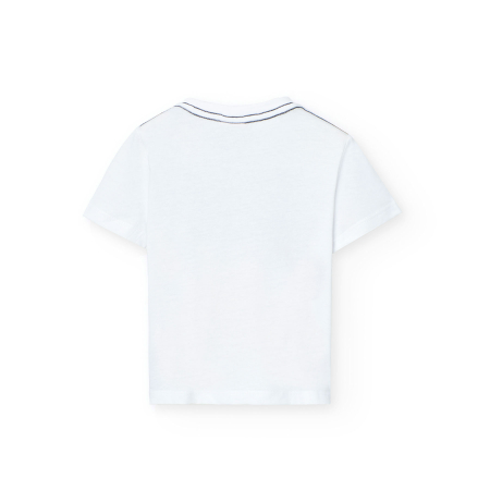 Tricou maneca scurta baiat 1-8 ani, racing car, alb, brand Boboli [1]