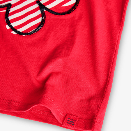Tricou maneca scurta fete 4-14 ani, bumbac better cotton, fucsia, brand Boboli [4]