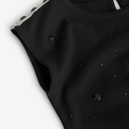 Tricou maneca scurta fete 4-16 ani, model scurt, [4]